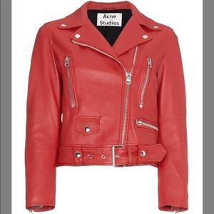 🚨LAST CHANCE🚨Acne Studios “Mock” Moto Lambskin